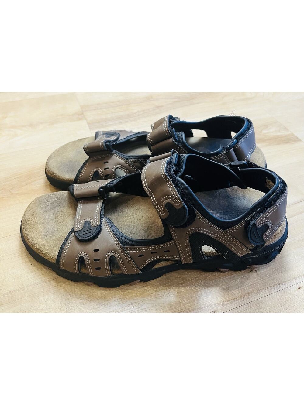 Coleman Waverider II Men's Brown Leather Strappy Sport Sandals Size 8M